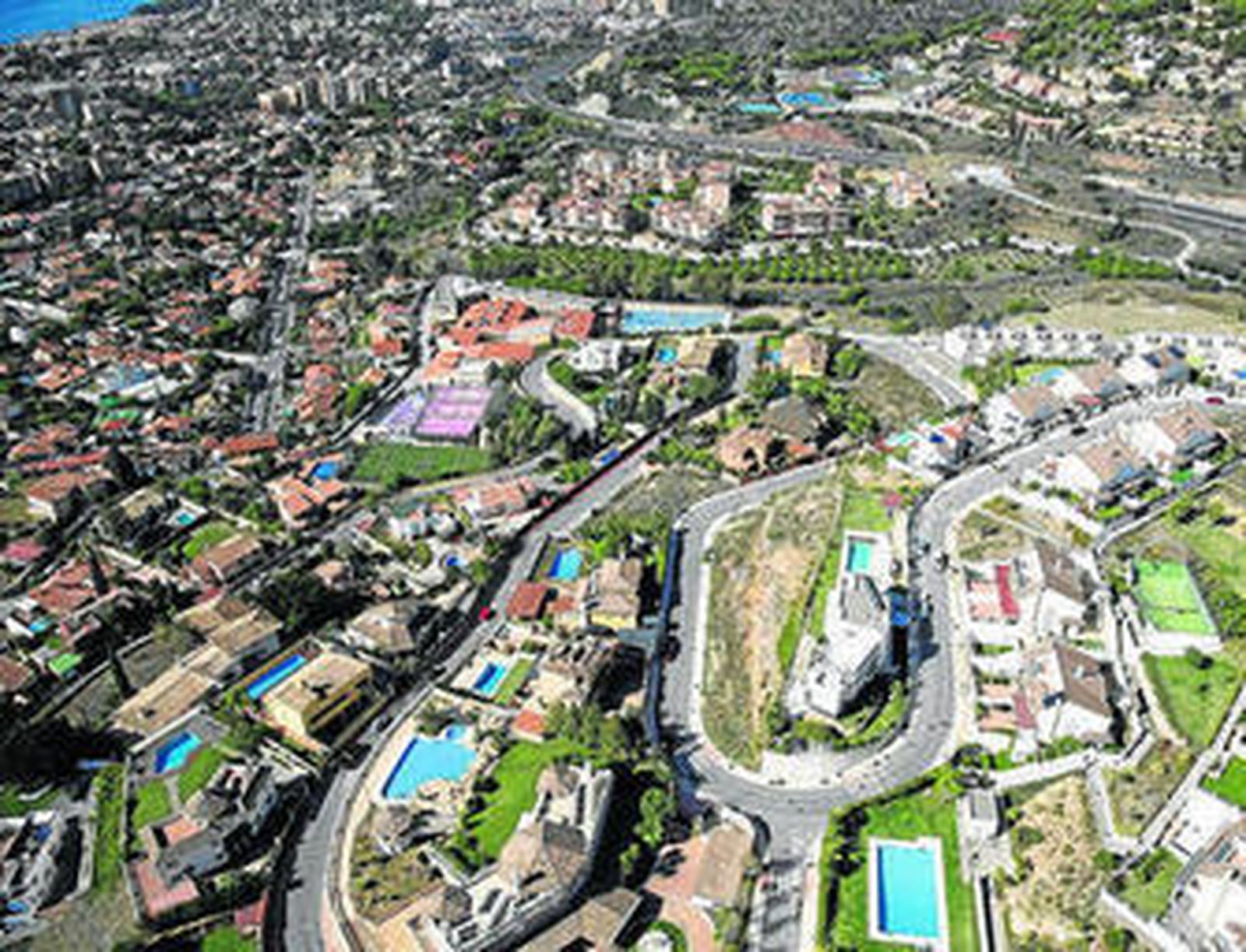 Vista de la zona de Hacienda Paredes, donde se localiza la parcela.