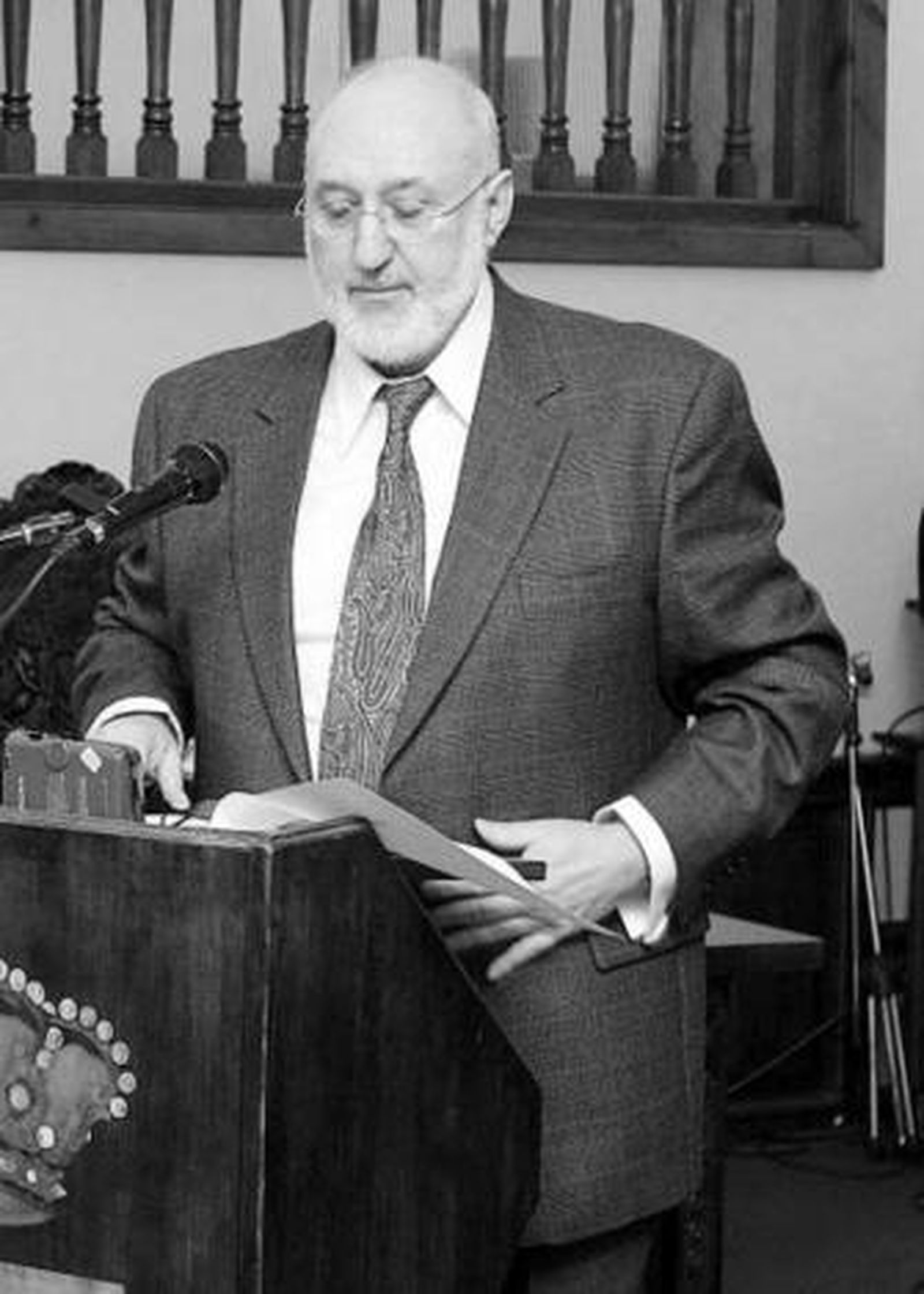 Gerardo Piña, cuando fue nombrado Hijo Predilecto.