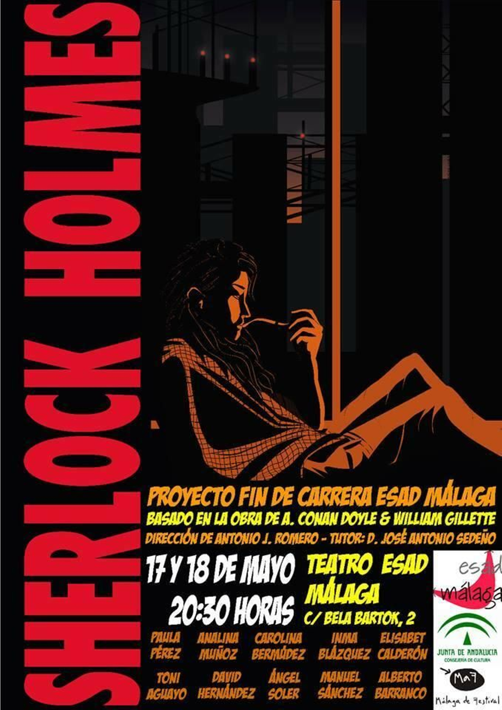 Cartel de 'Sherlock Holmes: la obra teatral'.