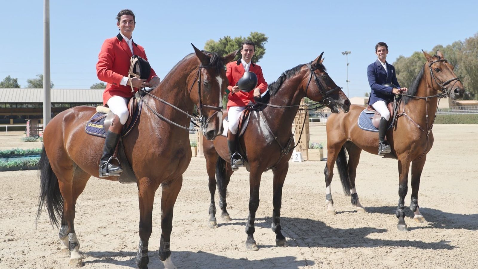 José Maria y Patricio de Valdenebro, primer y segundo clasificado del PGP con Pablo García-Gallardo, tercero.