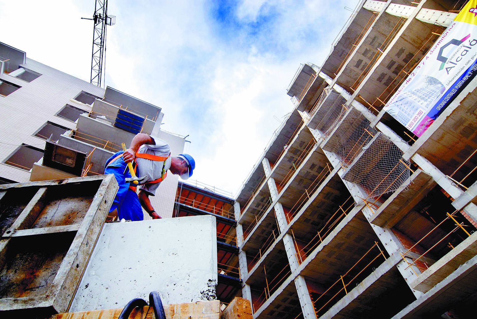 Un obrero de la construcción