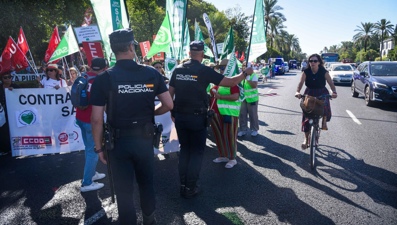 Protesta por la sanidad pública en Andalucía