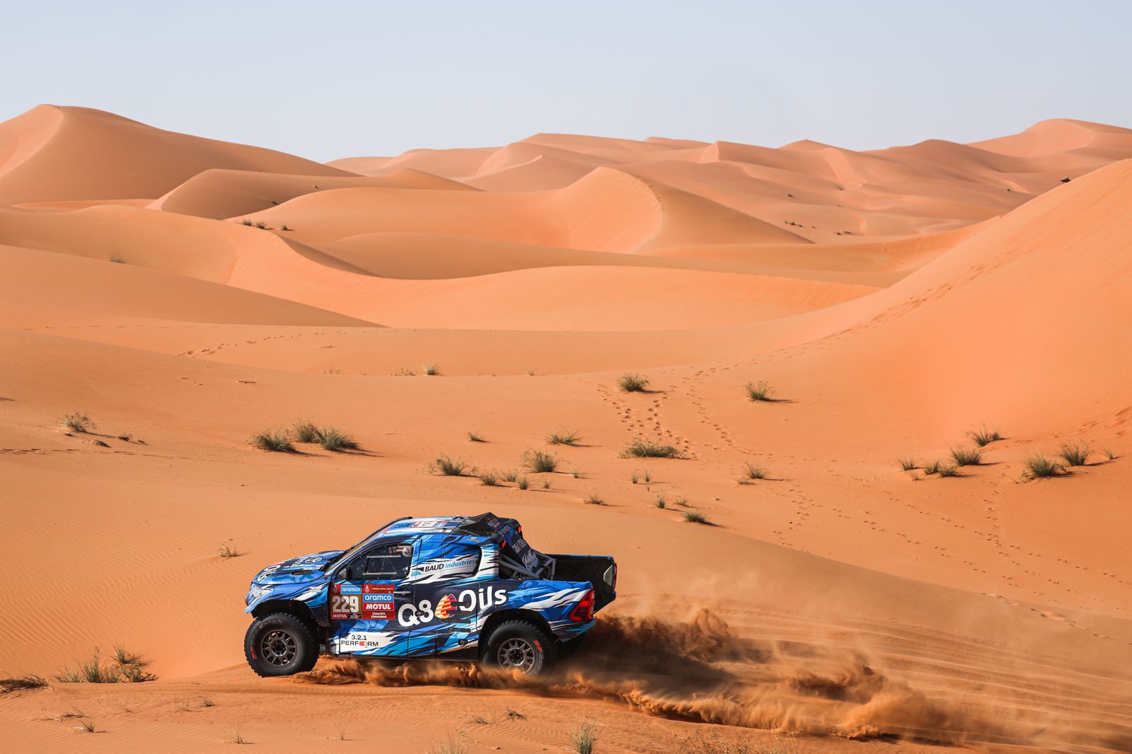 Las mejores fotos del Dakar por las dunas