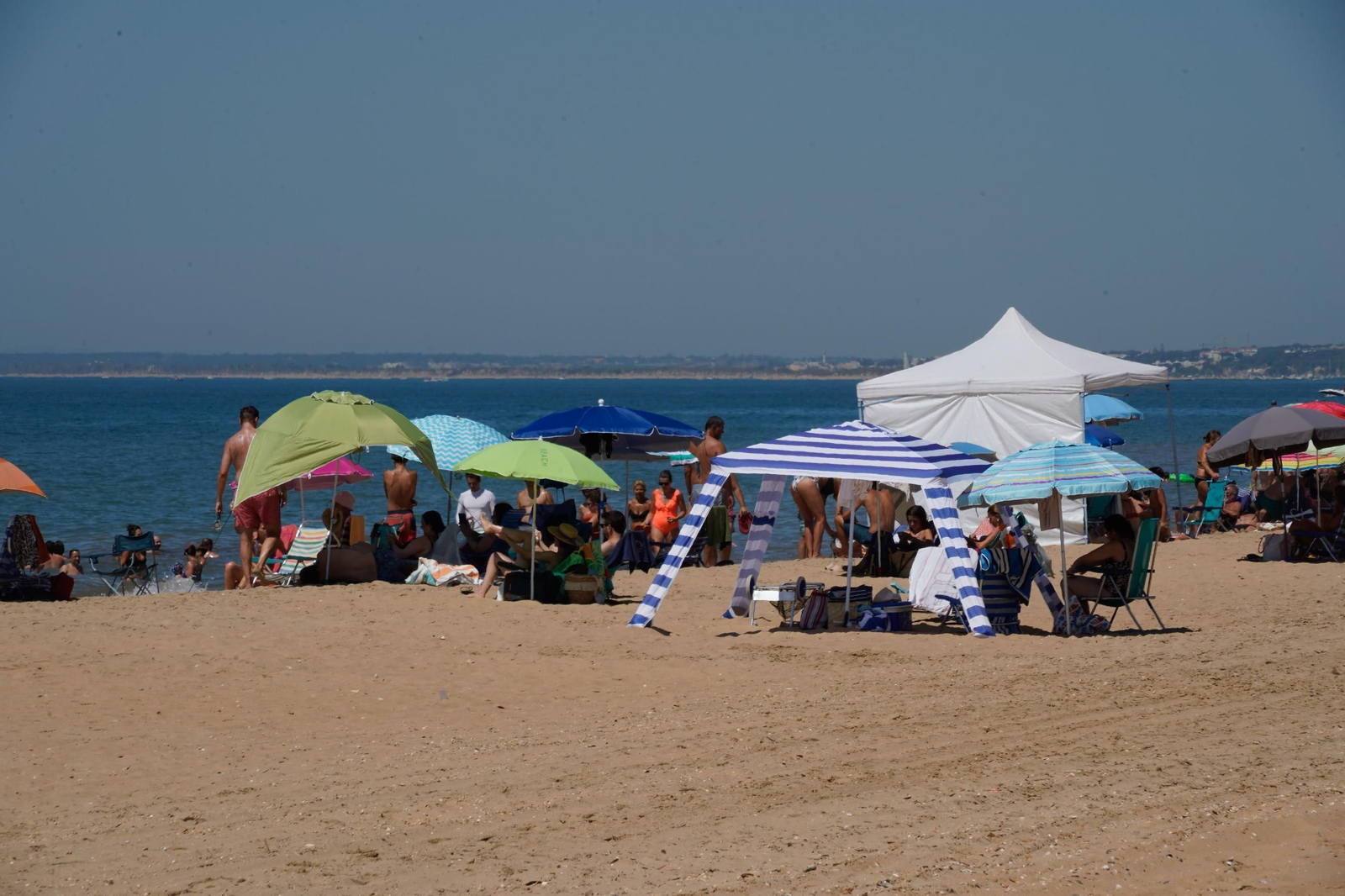 Imágenes de las playas de Huelva el sábado 17 de agosto