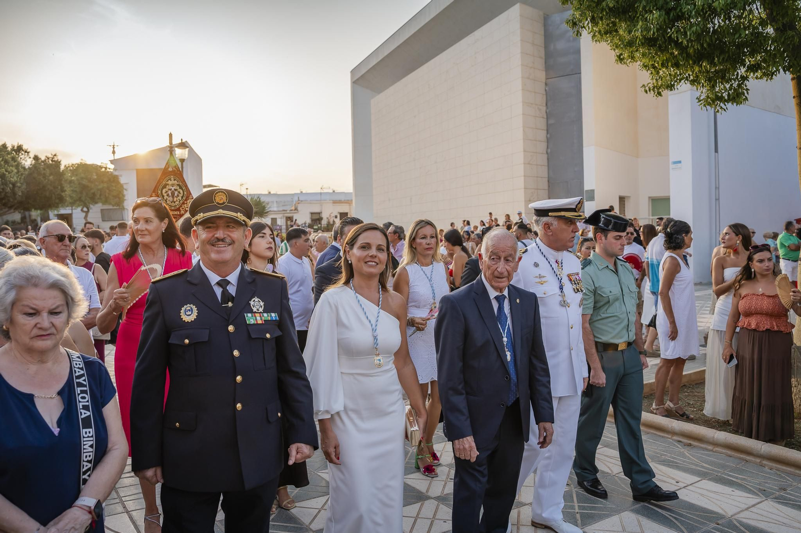 Así fue la procesión del Santísimo Cristo del Mar en el Puerto de Roquetas.