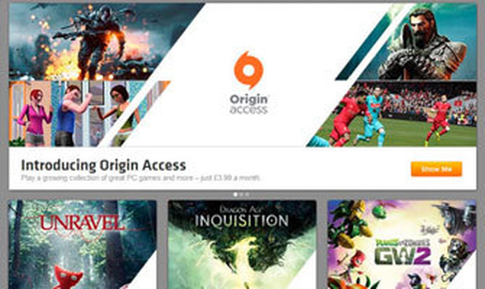 EA estrena Origins Access para PC