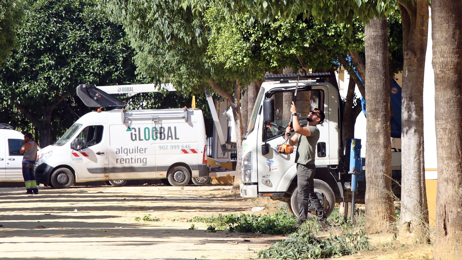 Así marcha el montaje de la Feria del Caballo 2023
