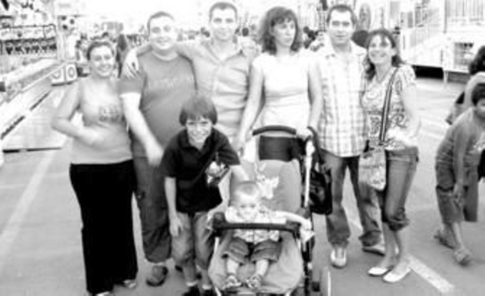 ¡La familia al completo!: Carmen, Miguel, Ventura, Rami, José, Maite, Ventura junior y Rubén