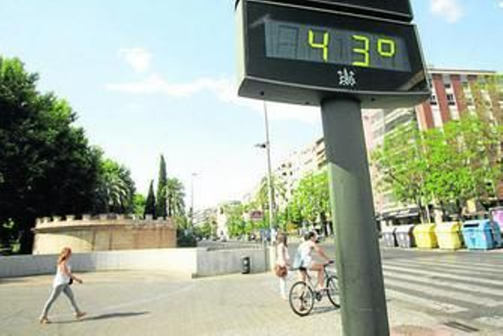 El termómetro de La Victoria, durante la ola de calor de julio