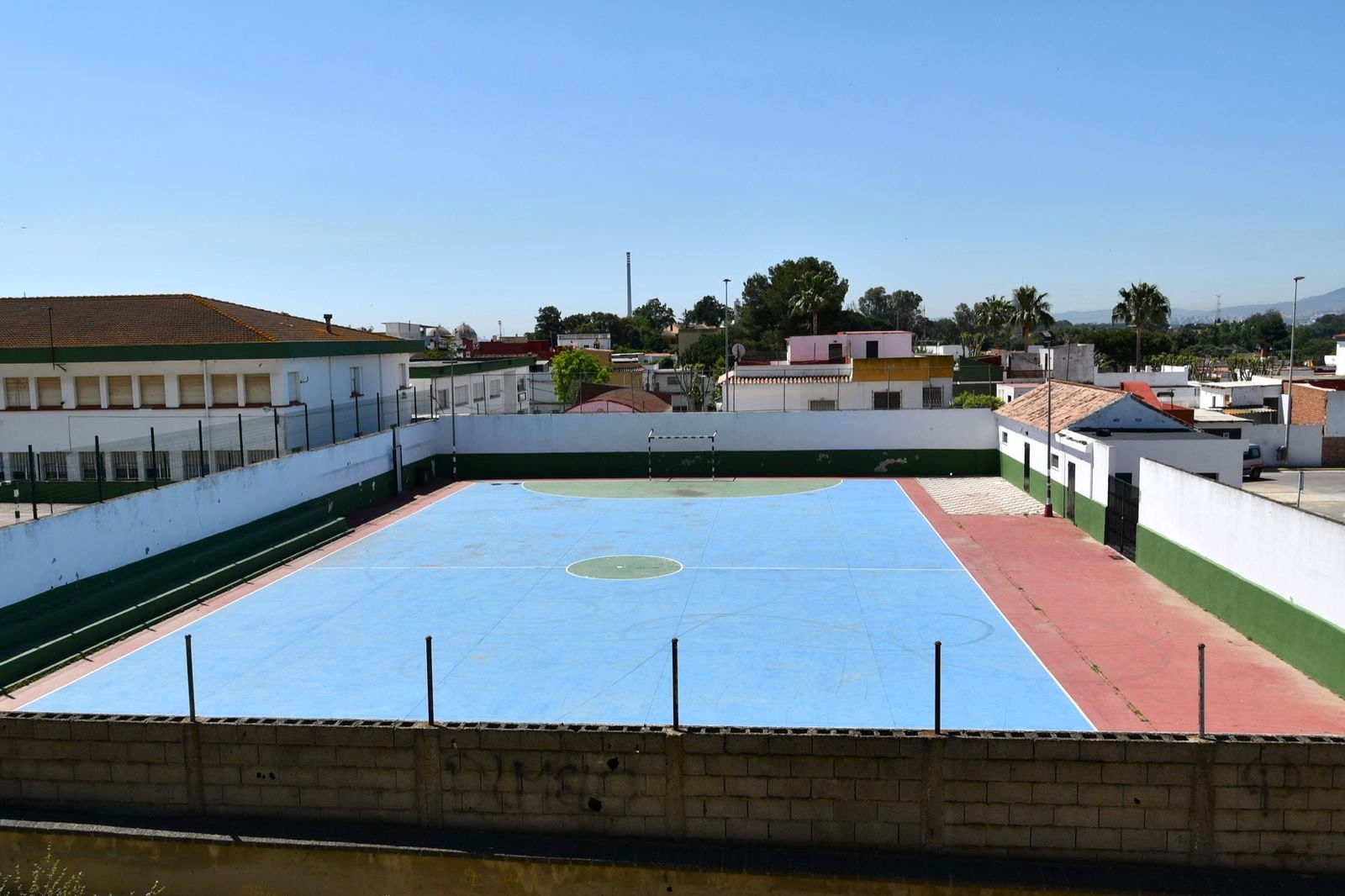 La pista deportiva de Taraguilla que se convertirá en pabellón cubierto.