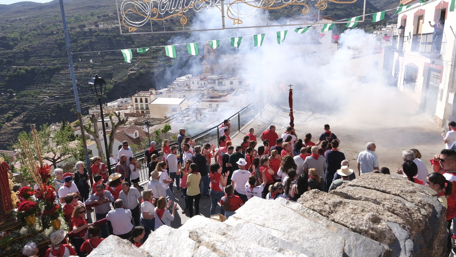 Imágenes de los toros ensogaos y San Marcos, en las Fiestas de Ohanes