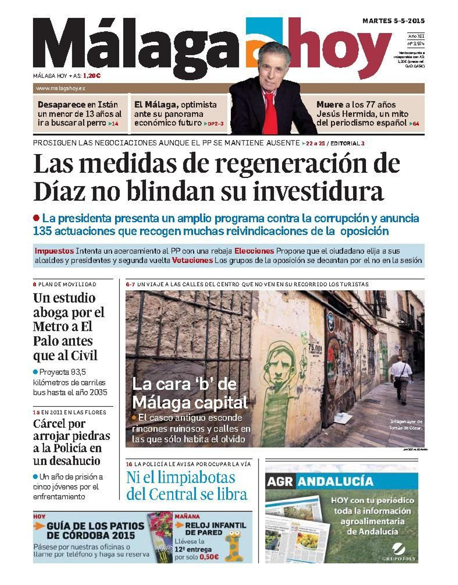 Estudio municipal. El Plan de Movilidad del Ayuntamiento aboga por el Metro a la zona Este antes que por ir a la zona norte.
