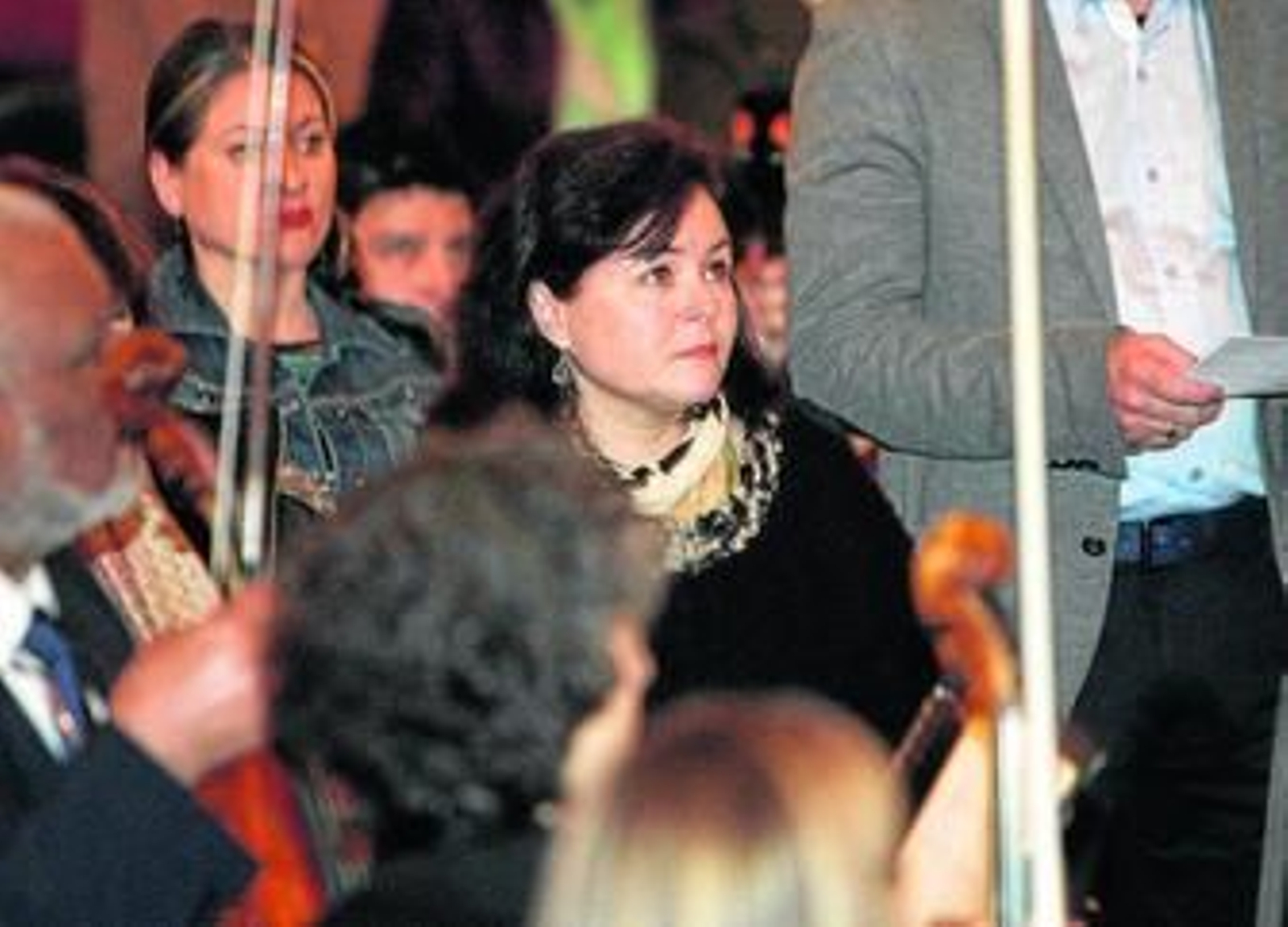 Ruth Ortiz asistió anoche al concierto en la iglesia de Nuestra Señora de Gracia de Córdoba.