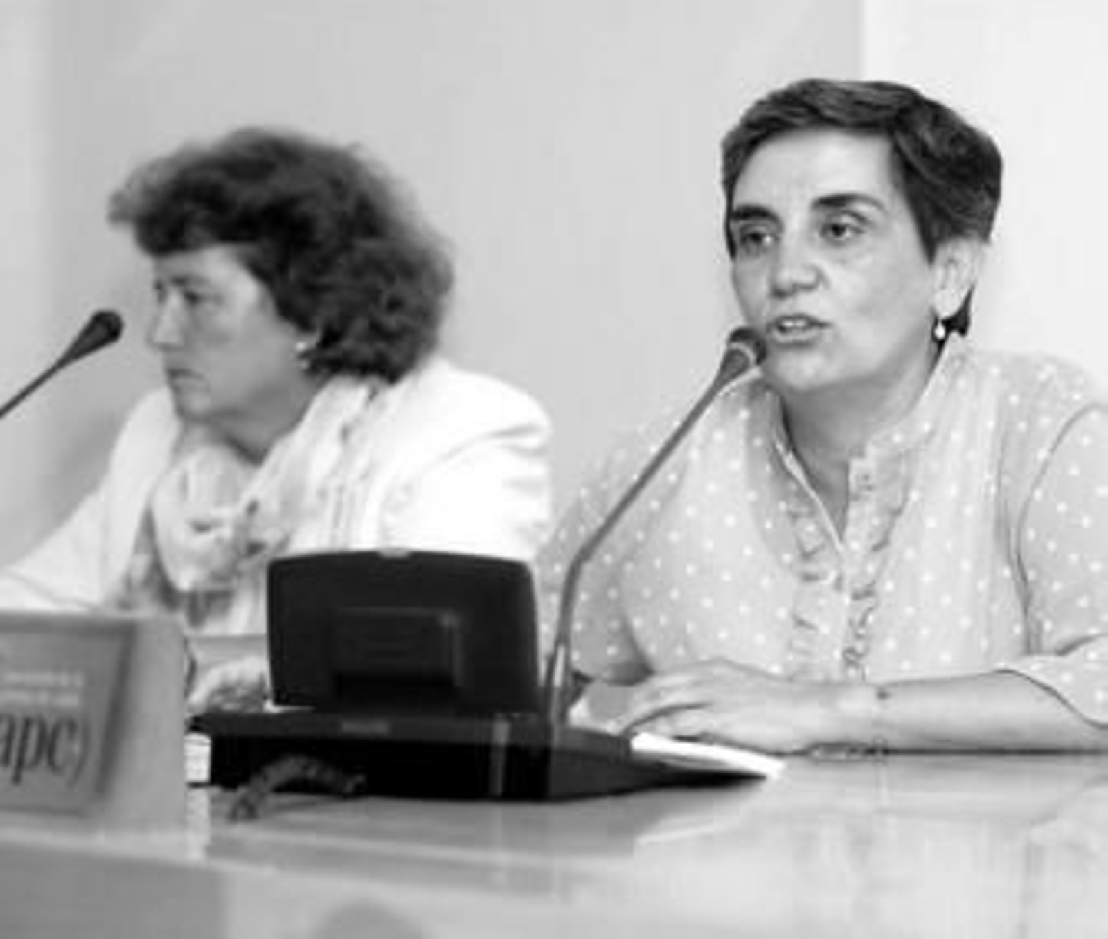 La misionera gaditana Juana Sánchez-Gey durante el acto celebrado en la Asociación de la Prensa.