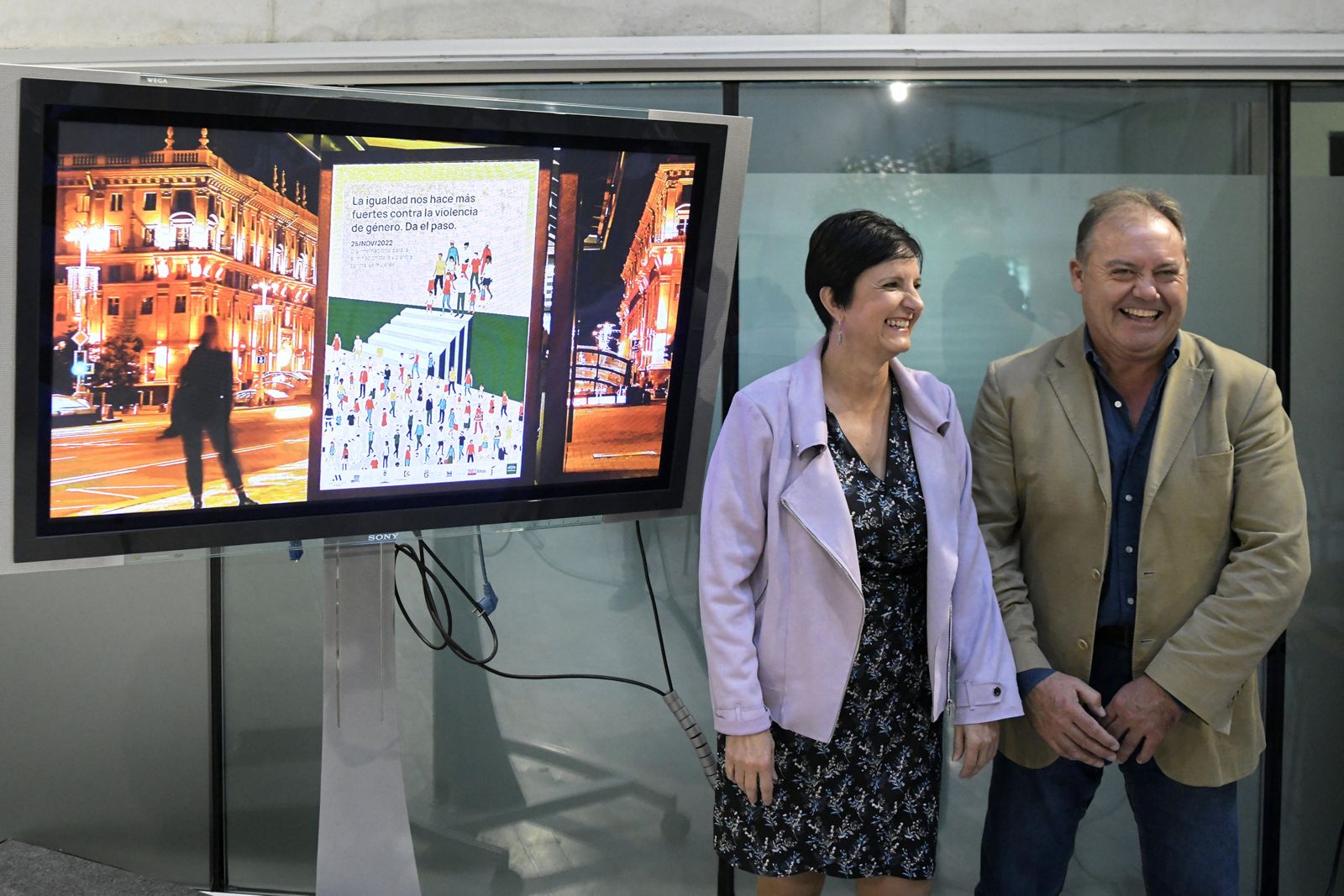 Mercedes Garzón (PSOE) y Fernando Pérez (PP)