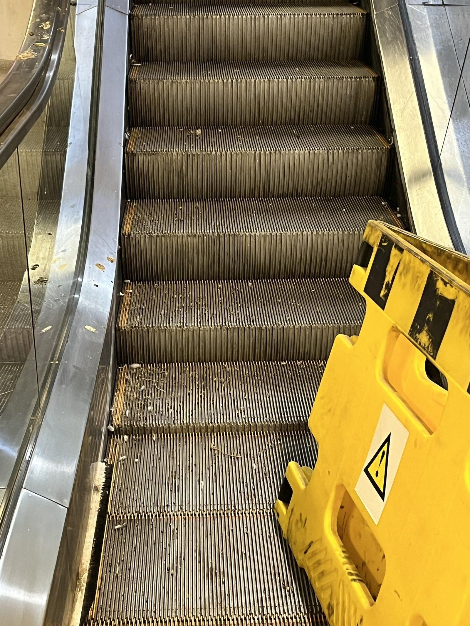 Escaleras mecánicas de la estación de Puerto Real en una imagen reciente