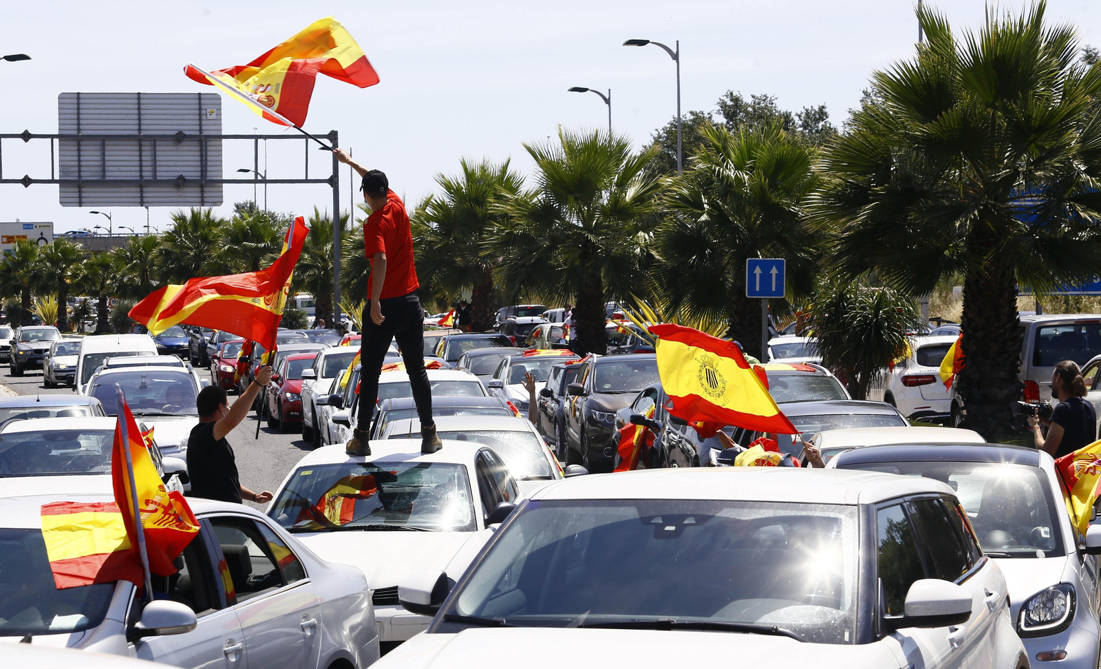 Las fotos de la caravana de protesta de Vox en Málaga