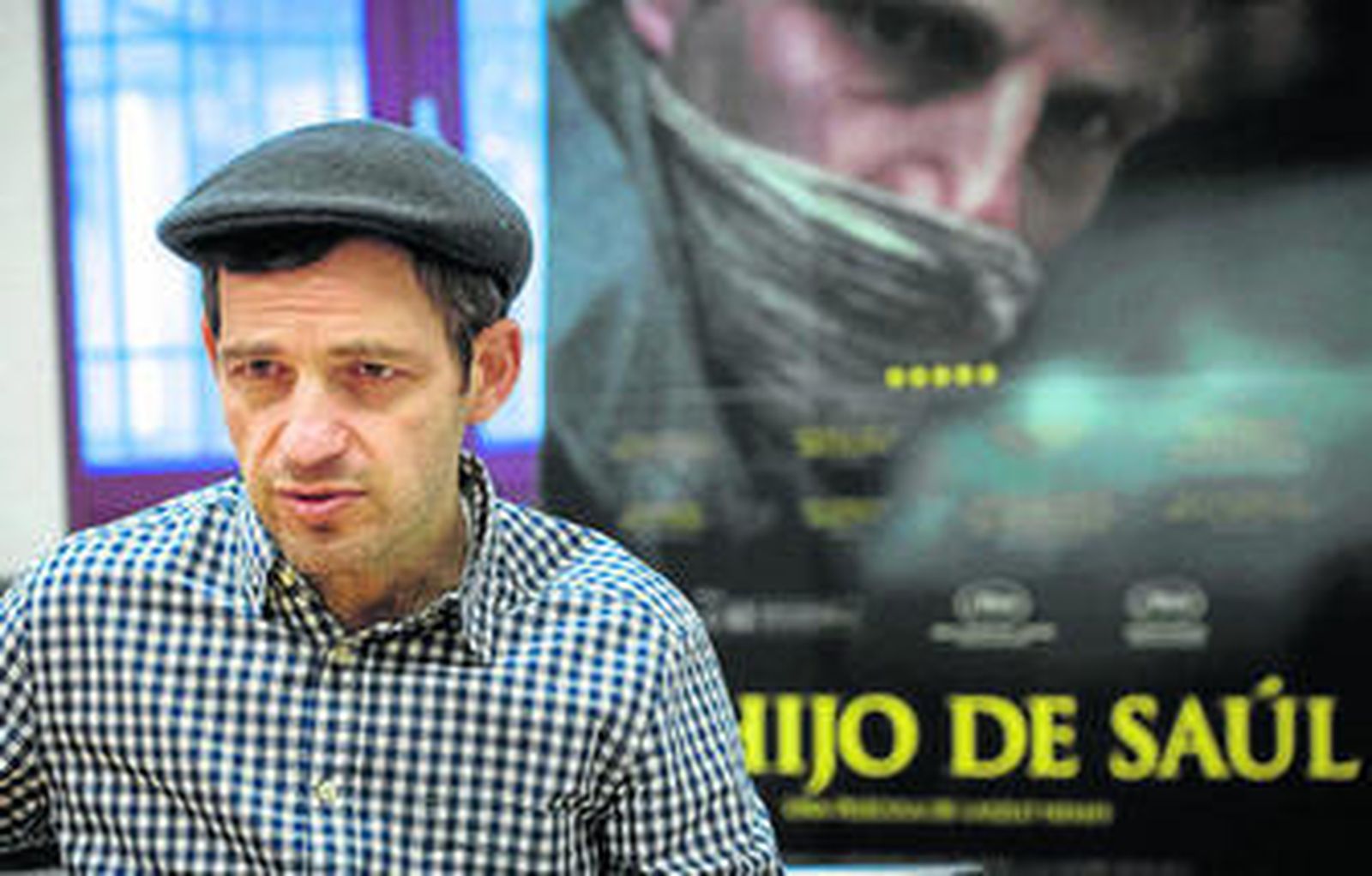 El actor Géza Röhrig, fotografiado ayer en su visita a Madrid, donde presentó 'El hijo de Saúl'.