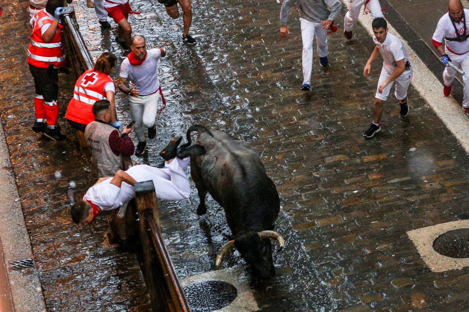 Las imágenes del segundo encierro de los Sanfermines 2018
