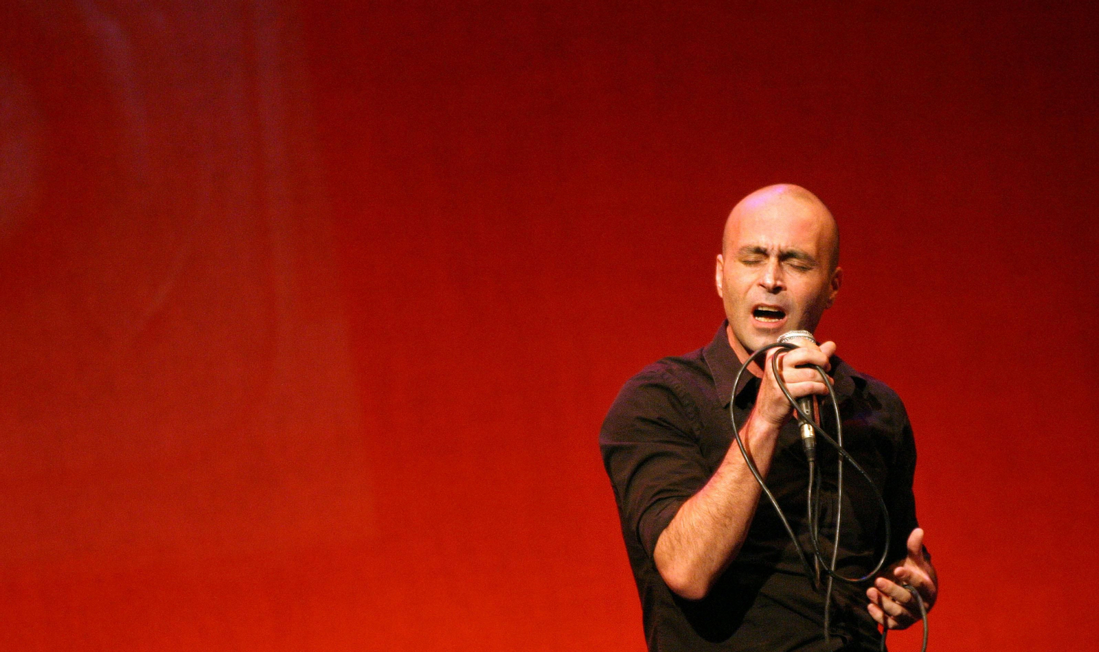 Javier Corcobado, durante una de sus actuaciones.