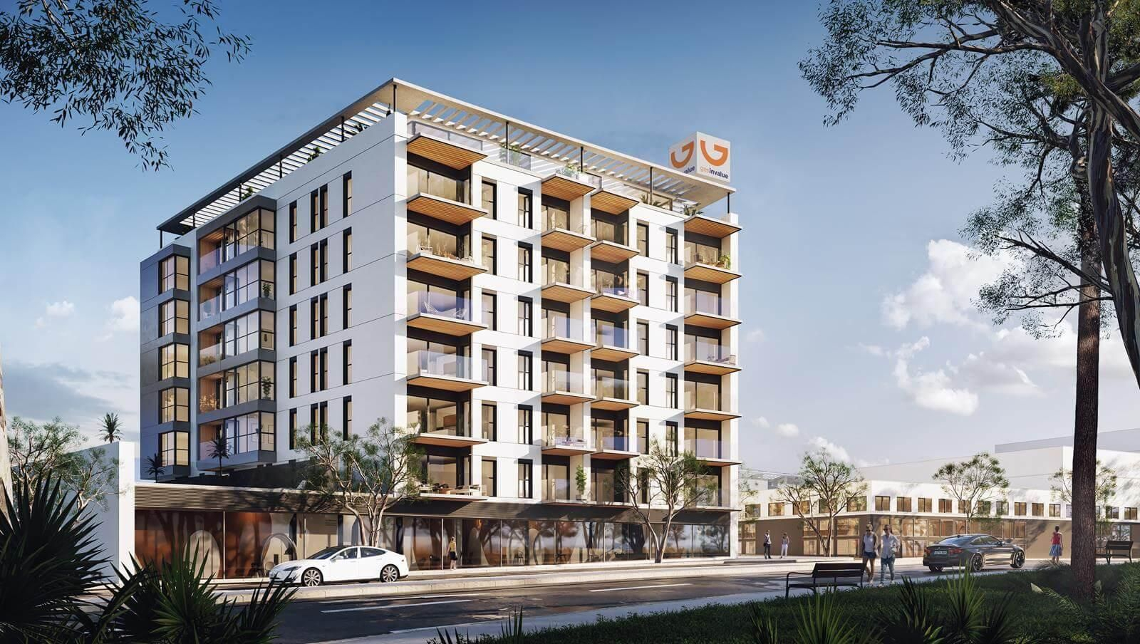 Recreación del edificio de viviendas que Fonsán construirá en Algeciras