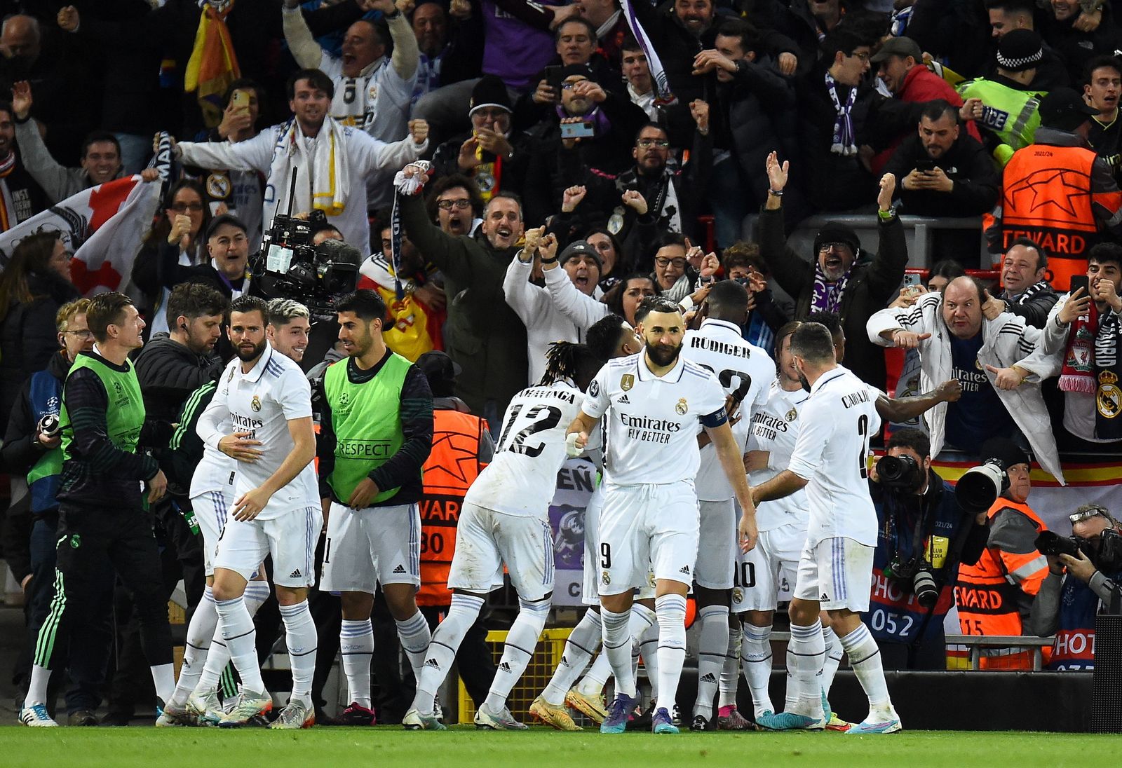 Las fotos de la remontada del Real Madrid al Liverpool