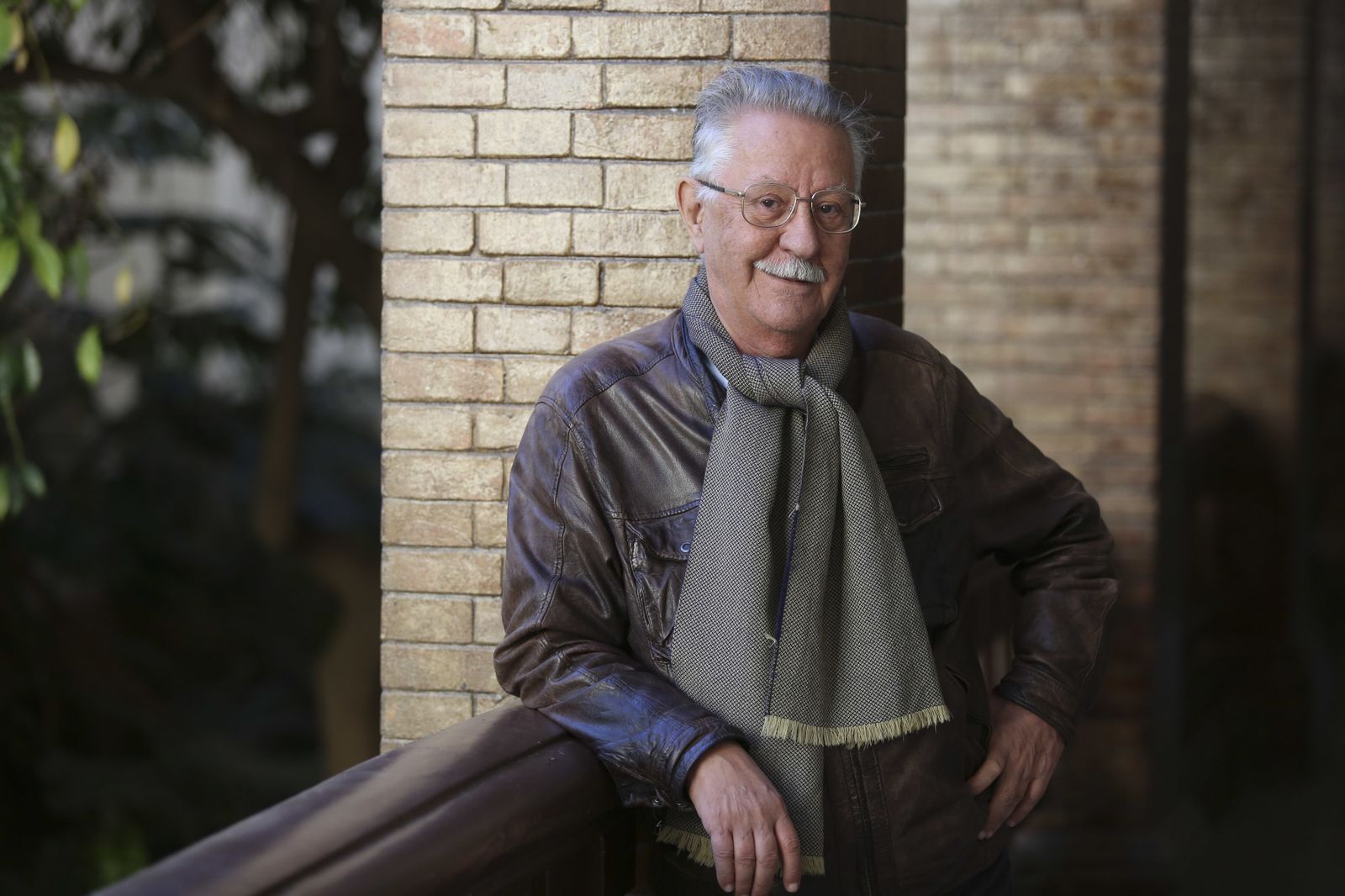 Nazario Luque, en La Térmica, antes de la entrevista