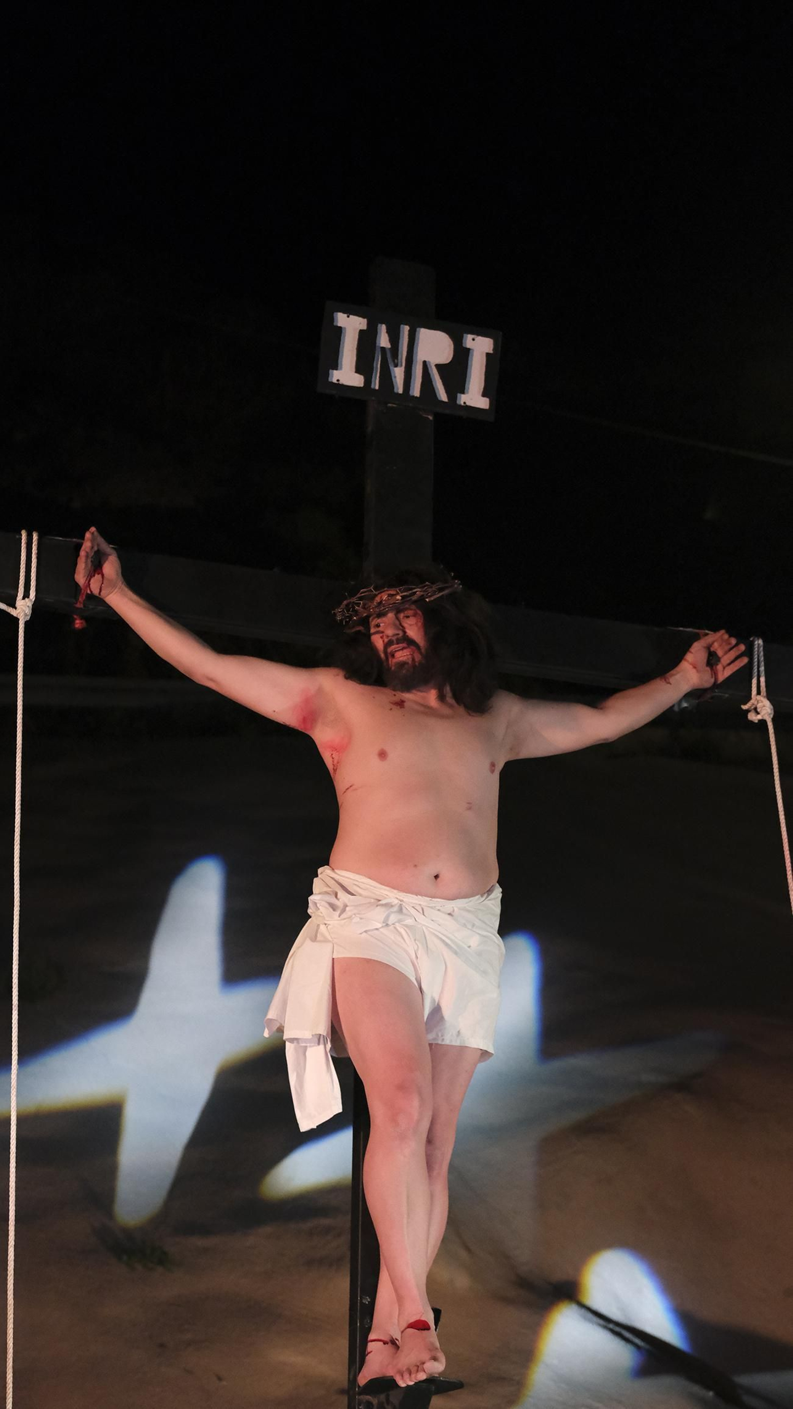 Imágenes de la Pasión Viviente en la Semana Santa de Gádor 2023