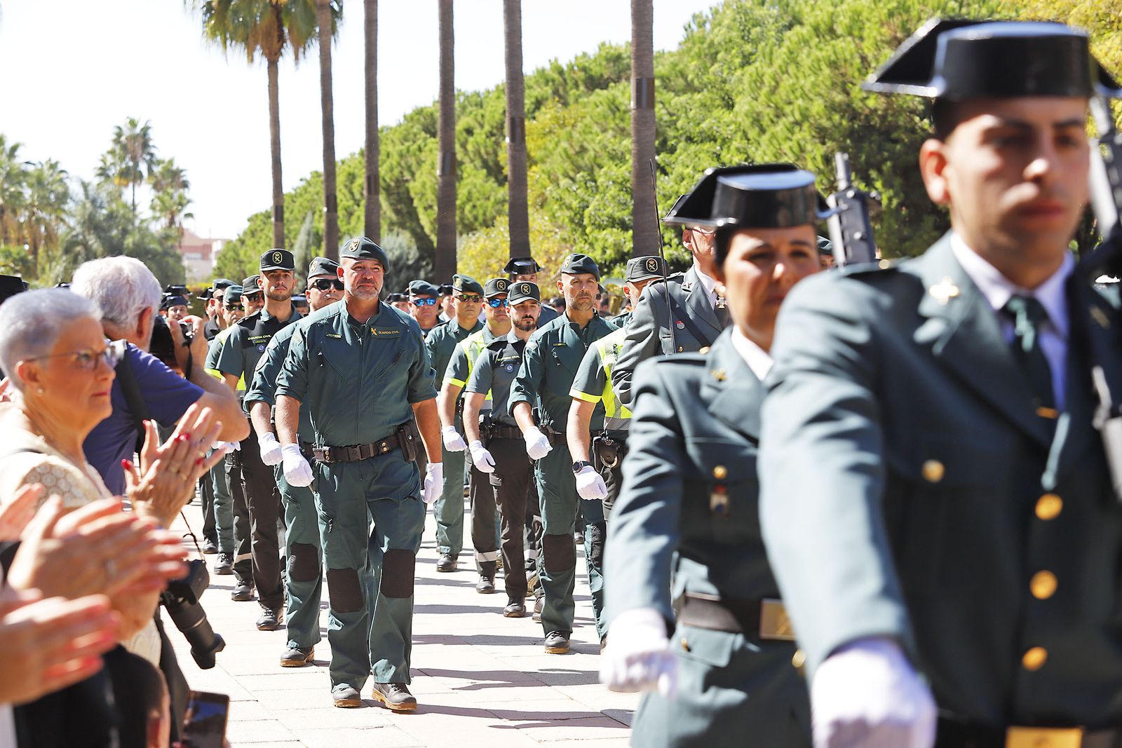 Imágenes de los actos de la Guardia Civil  en Huelva 12 de octubre, Día del Pilar