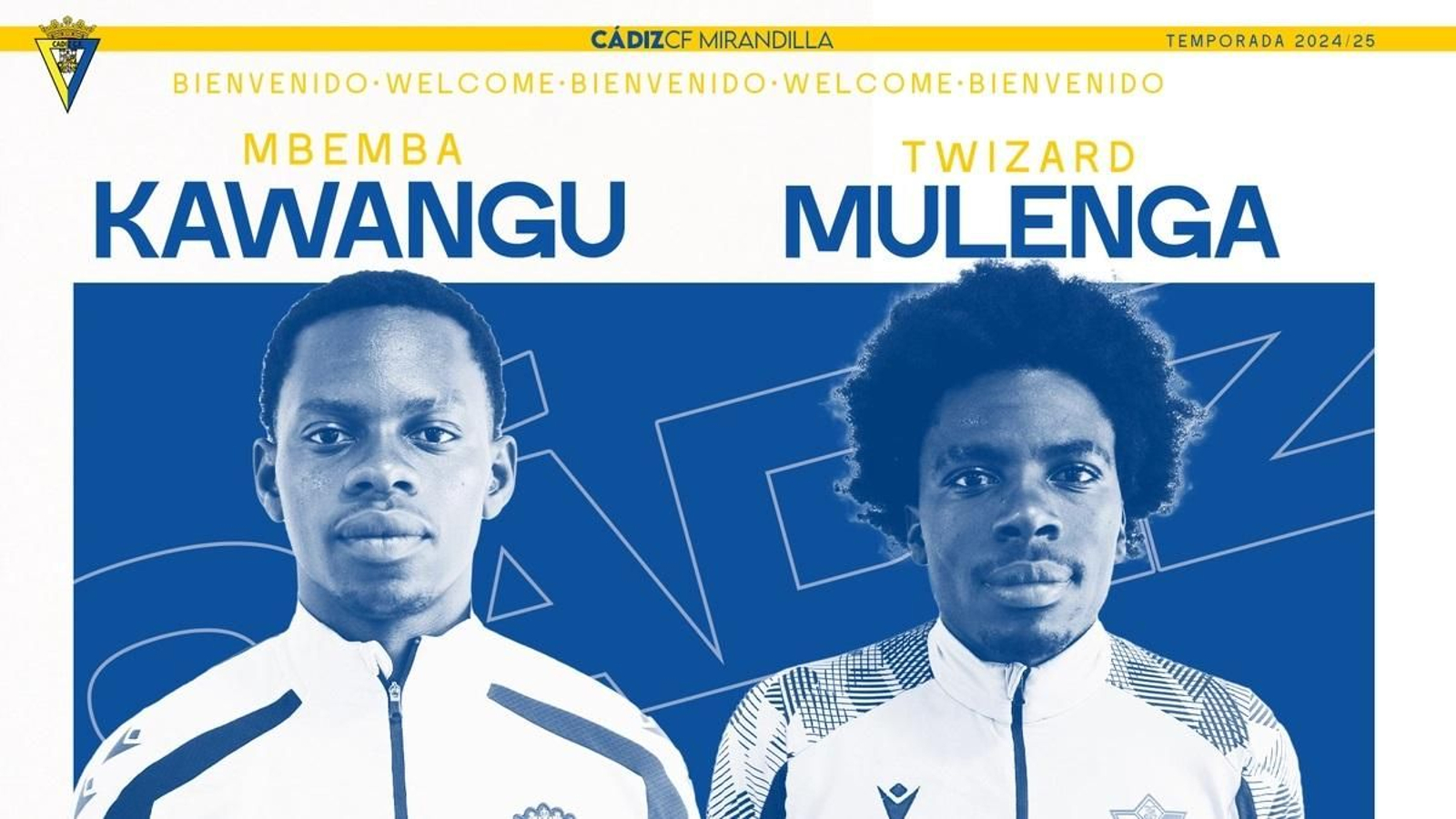 Los dos jugadores zambianos.