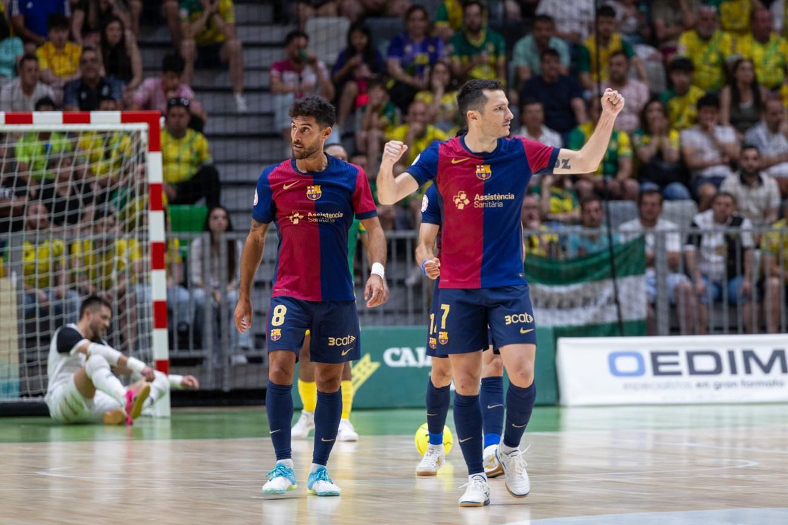 El triunfo del Barça ante el Jaén FS en el Olivo Arena