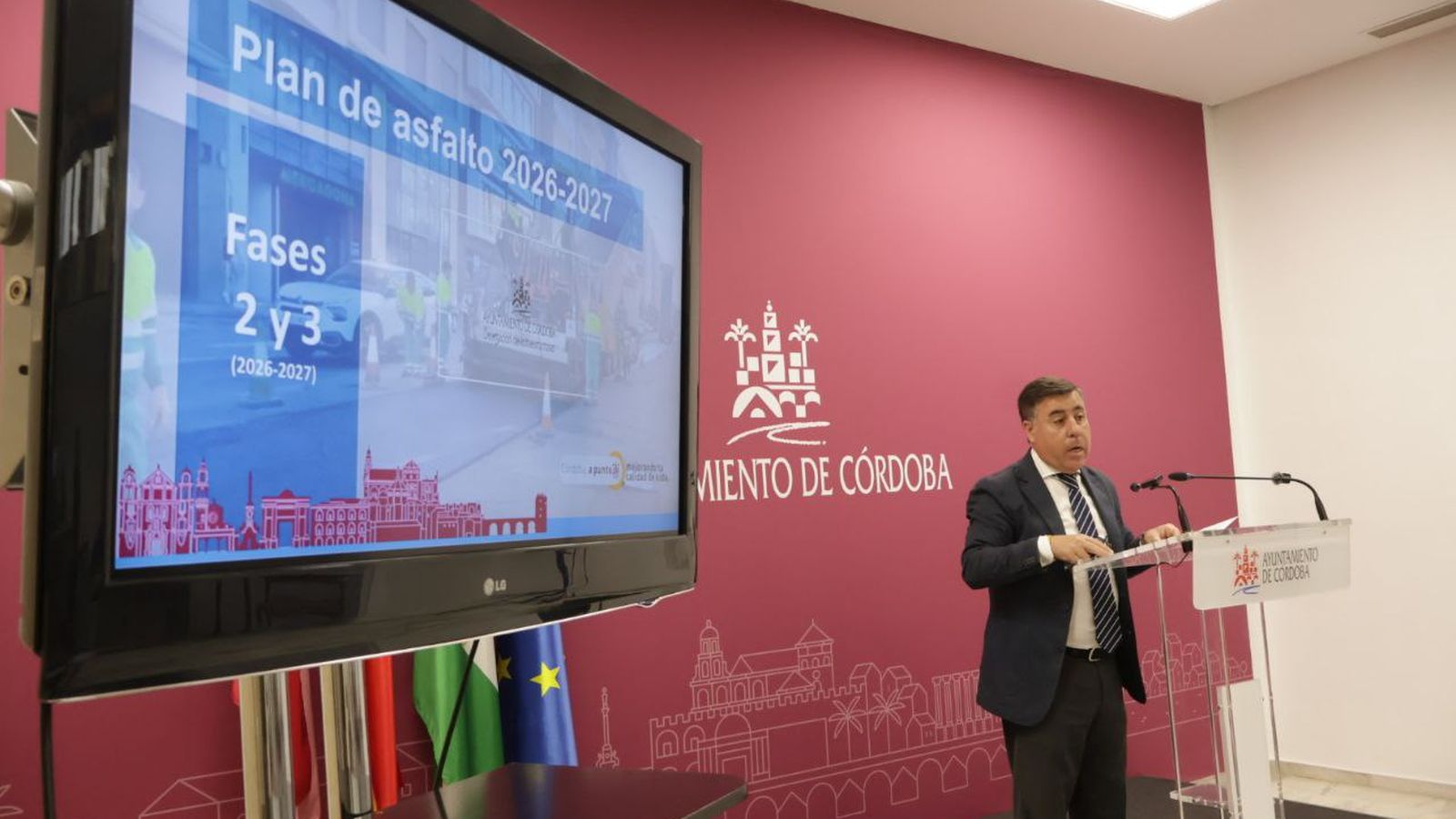 Miguel Ruiz Madruga, durante su comparecencia en Capitulares.