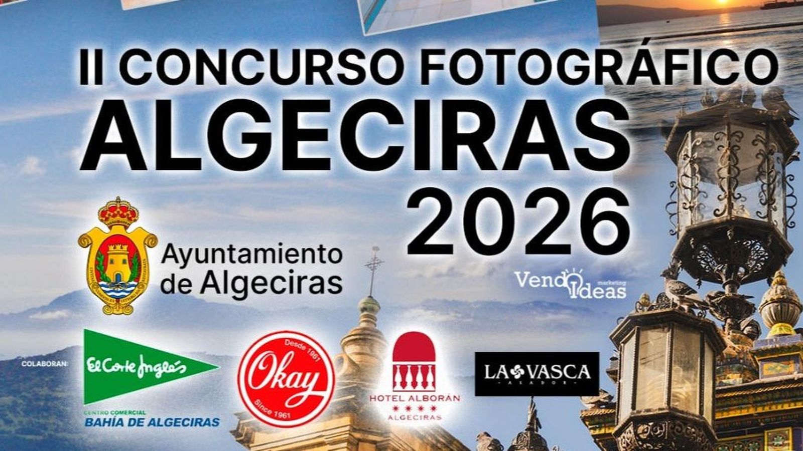 Cartel anunciador del segundo concurso fotográfico de la ciudad.
