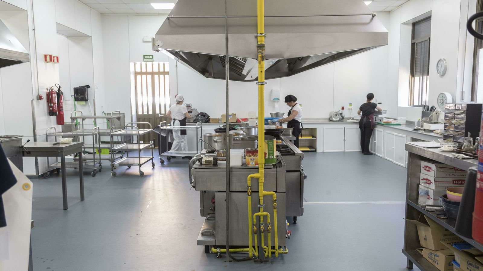 La cocina del colegio mayor.