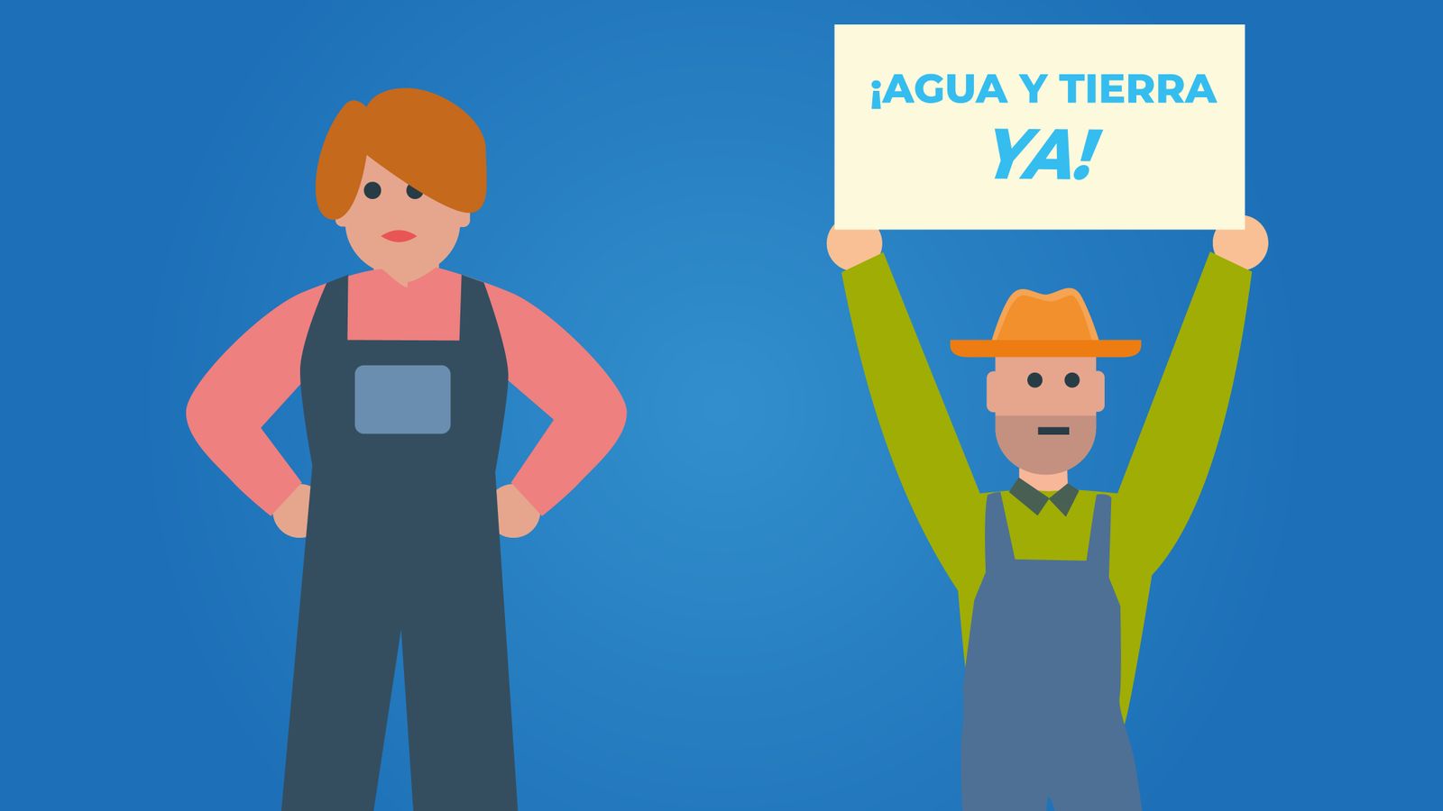 Una de las imágenes incluidas en el vídeo de los regantes.