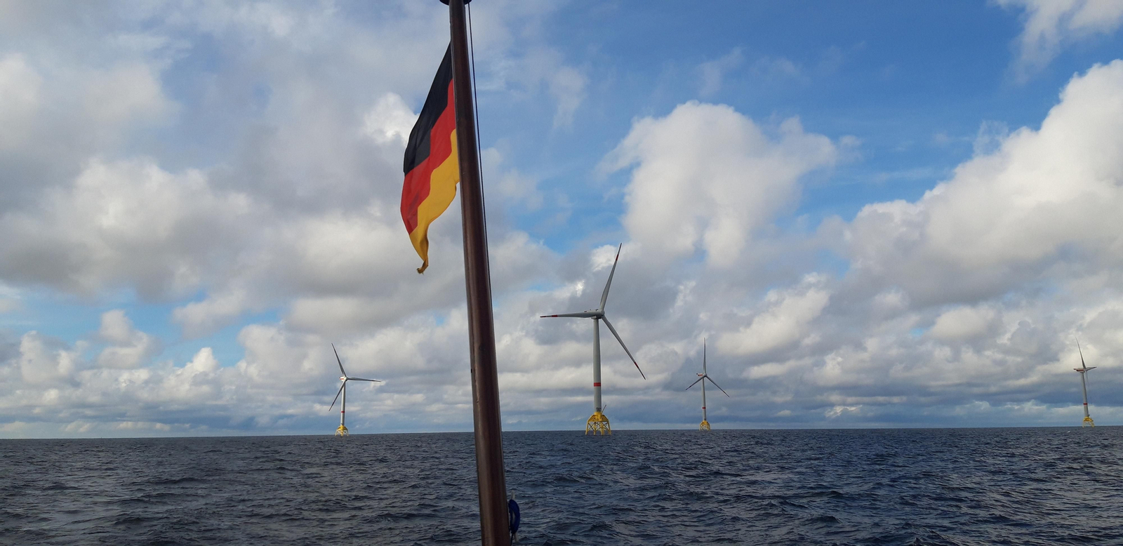 Imágenes del parque eólico marino de 'Wikinger'