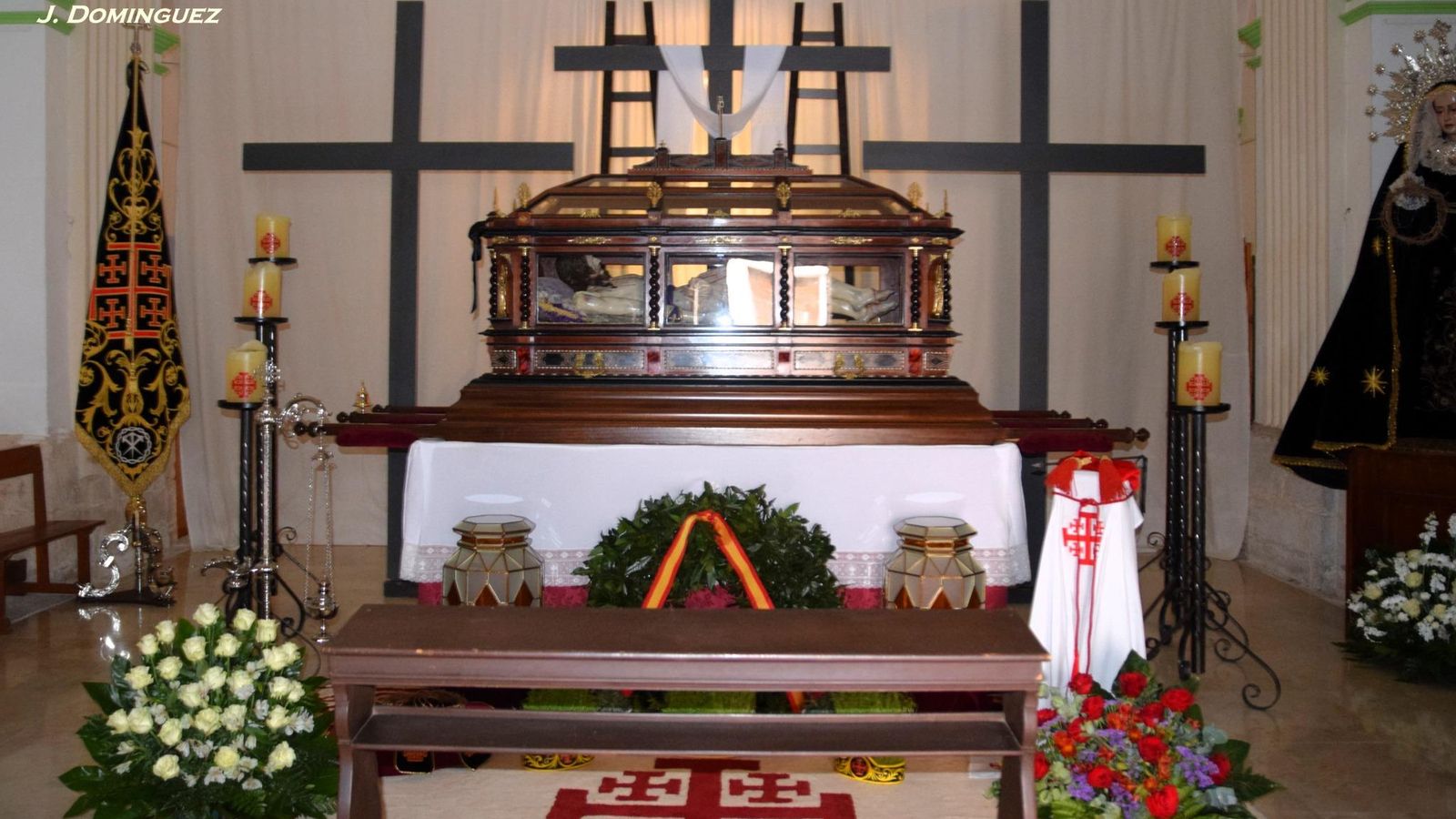 El Señor de la Caja, expuesto para su veneración.