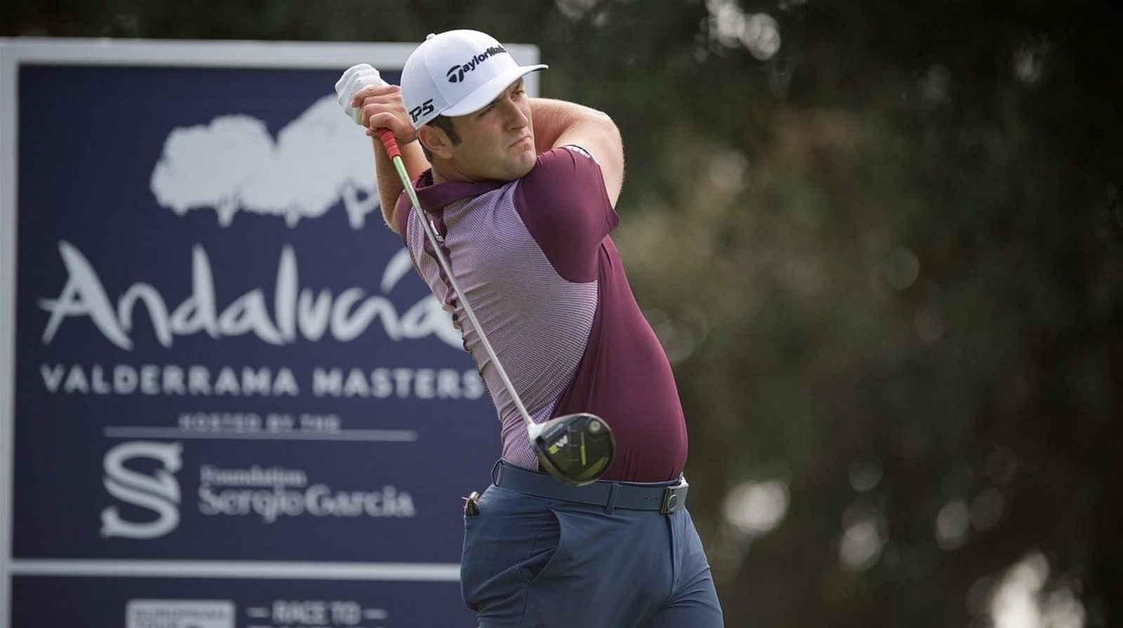 Jon Rahm, en Valderrama, en su primera comparecencia como profesional, en 2017