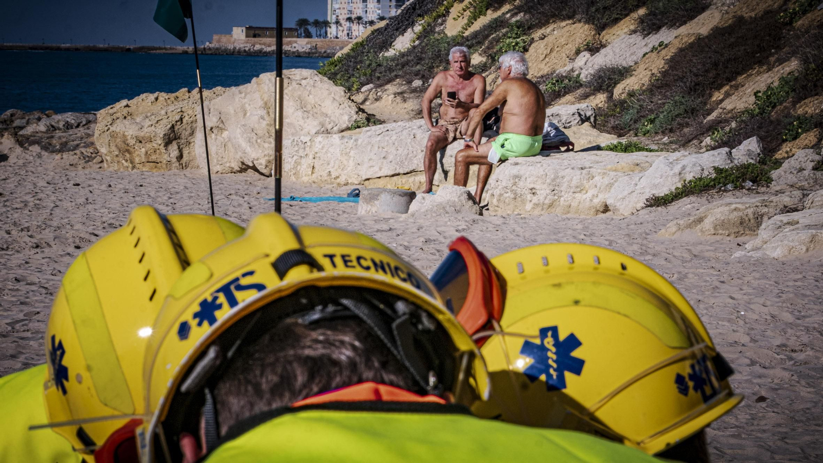 Todas las imágenes del simulacro de tsunami en Cádiz