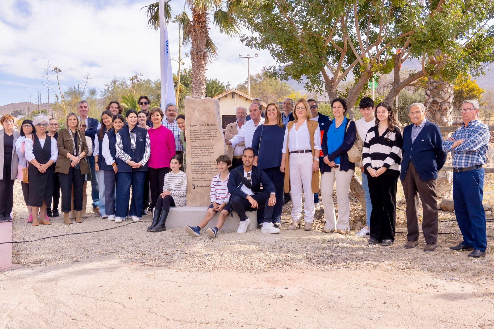 Acto inaugural de la Senda César Torres Díaz, sobrino de Doña Pakyta