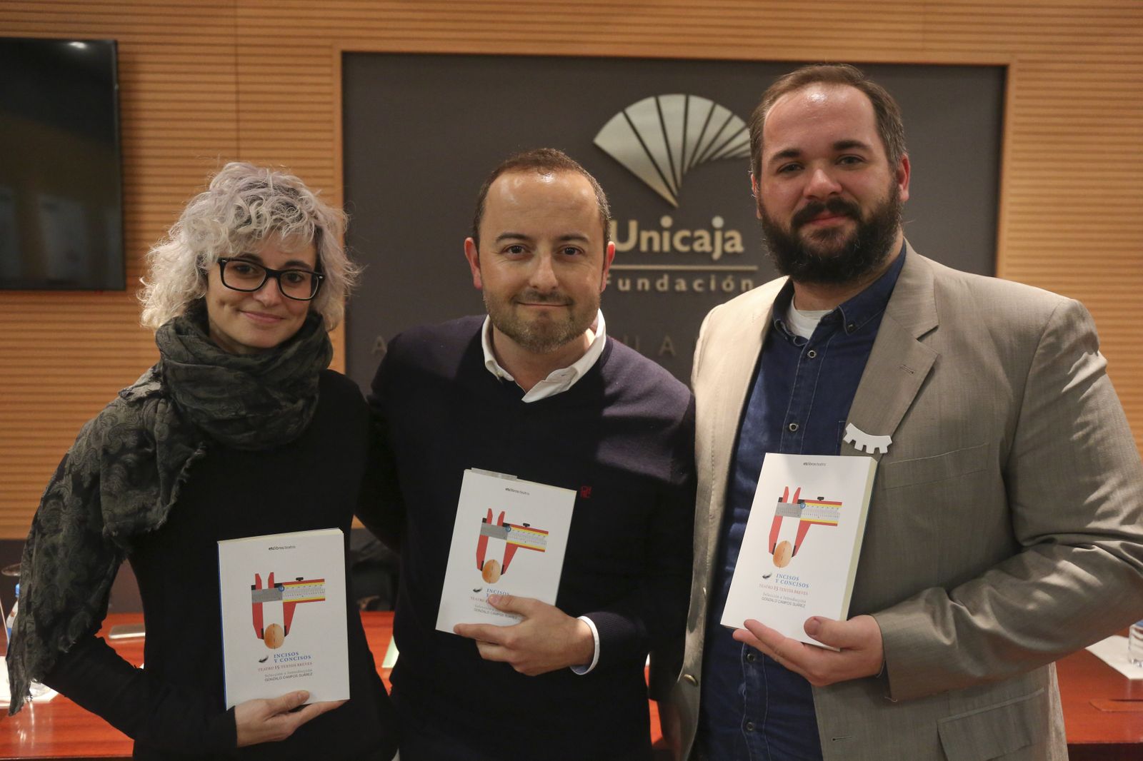 Belén Santa-Olalla, Gonzalo Campos y Jamp Palô, ayer, en la presentación del libro.