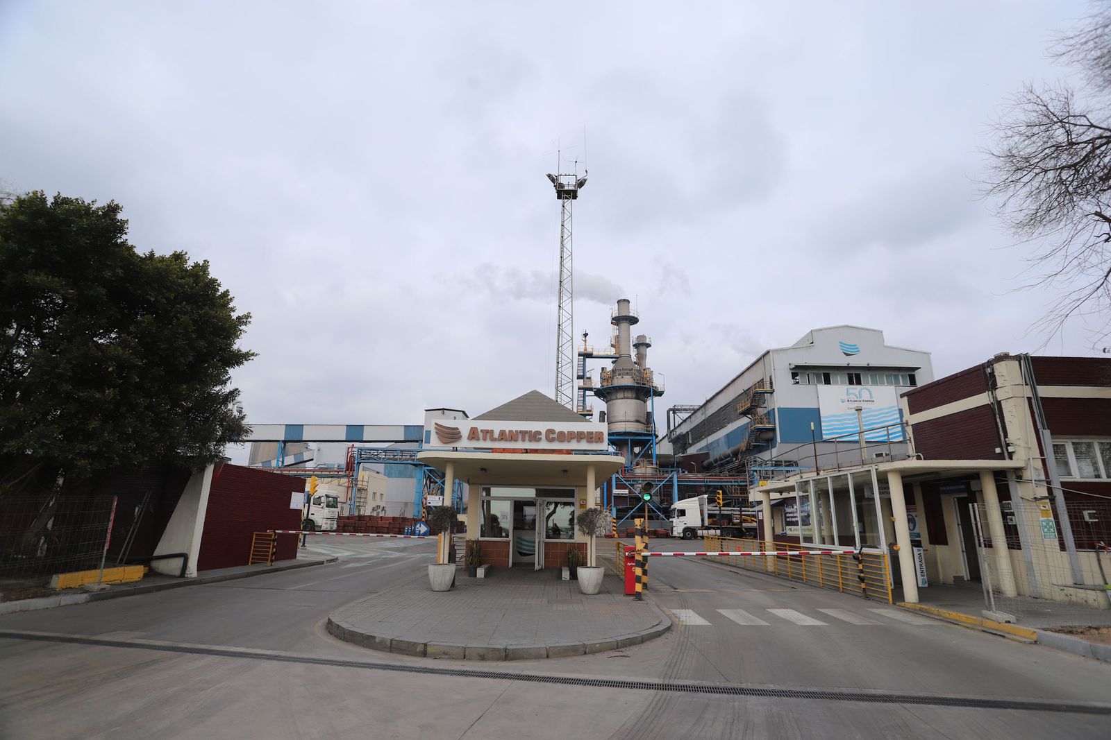 Instalaciones de Atlantic Copper en el Polo Químico de Huelva.
