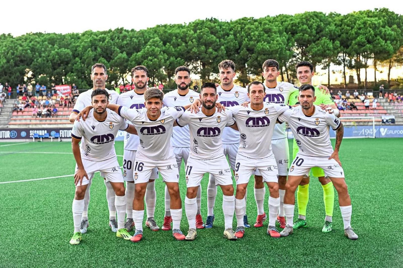 Alineación del Real Jaén en el Francisco Muñoz Pérez.