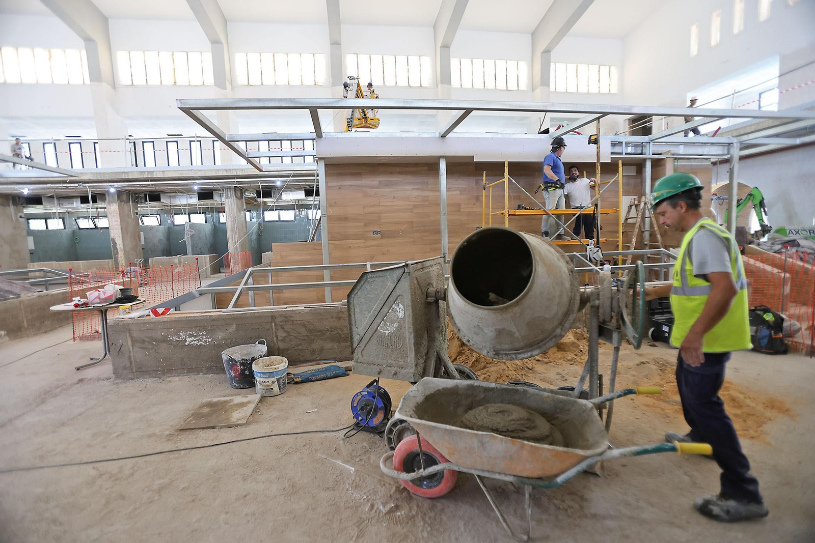 Imágenes del actual estado de las obras del mercado de San Sebastián
