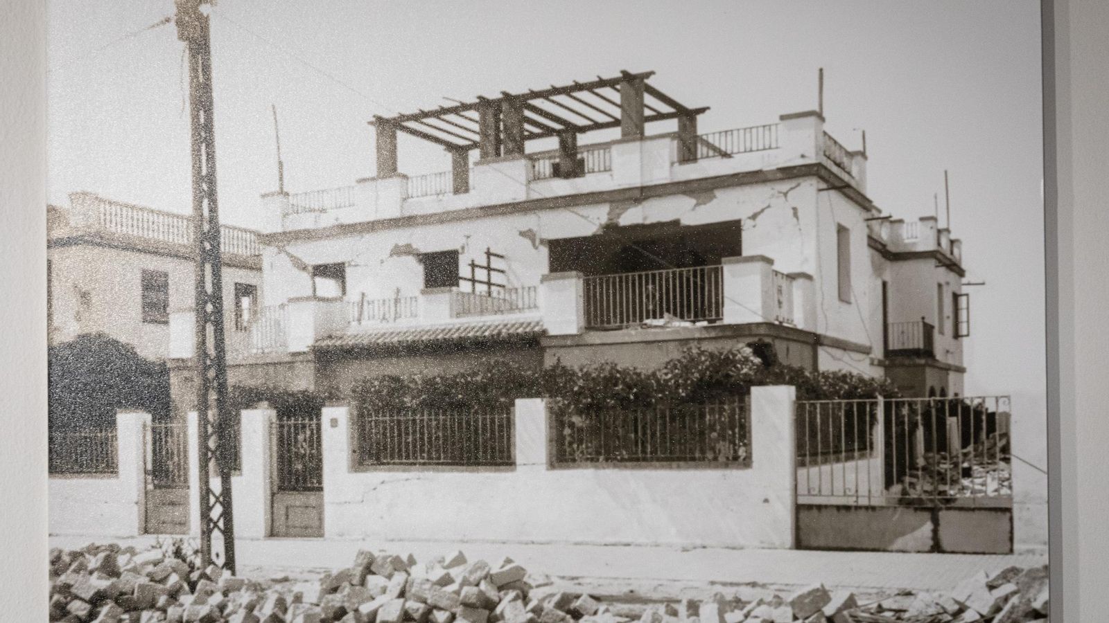 Uno de los chalés afectados