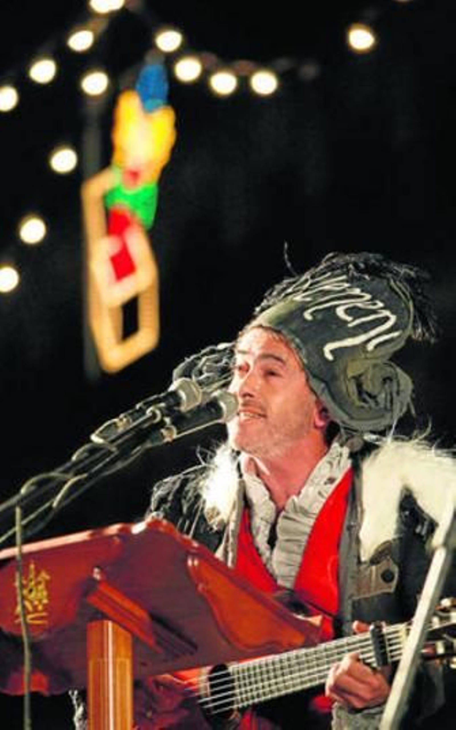 Aragón durante su pregón del Carnaval de Córdoba de este año.