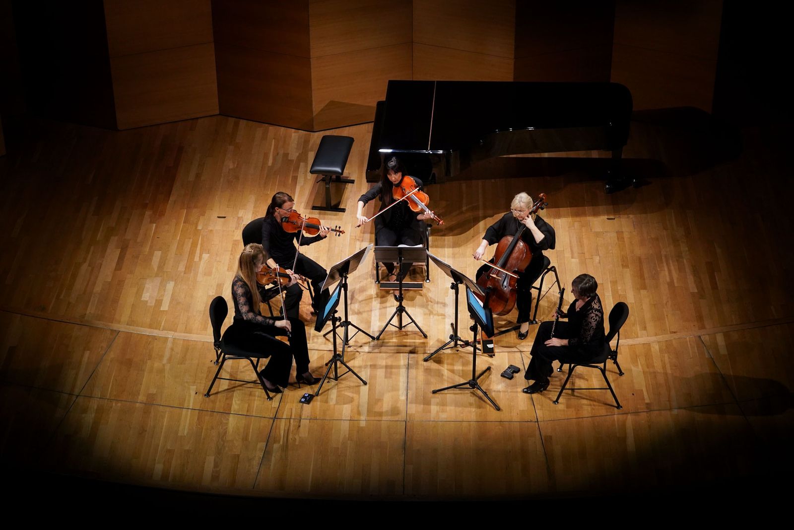 Un momento del quinteto de Maconchy durante el concierto en el Espacio Turina