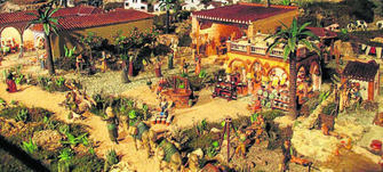 Alberto Sánchez lleva ya 28 años montando el espectacular belén.