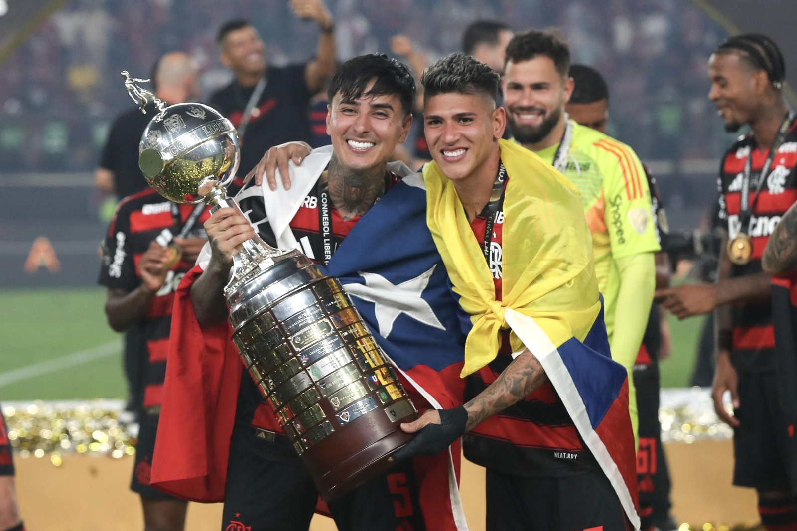 Las fotos de la final de la Copa Libertadores con triunfo de Flamengo sobre Palmeiras