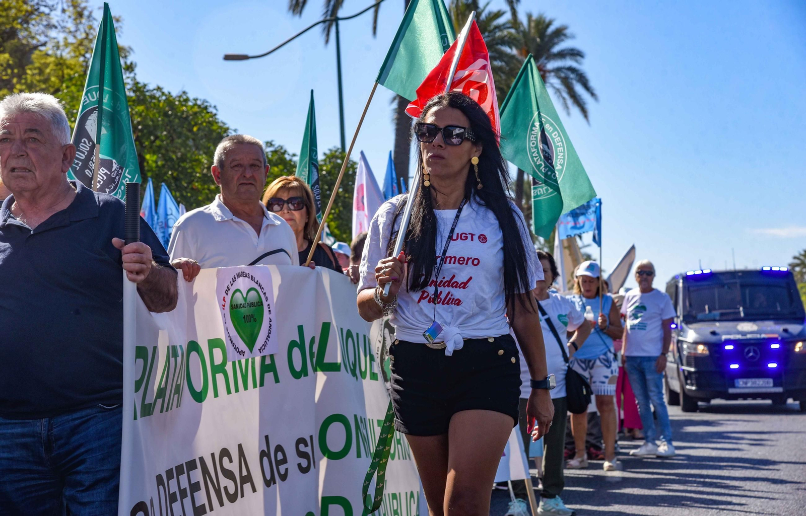Protesta por la sanidad pública en Andalucía